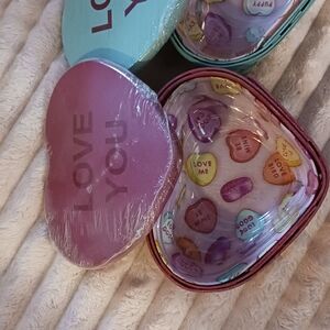 Longaberger Heart Basket Set - Purple and Multicolor